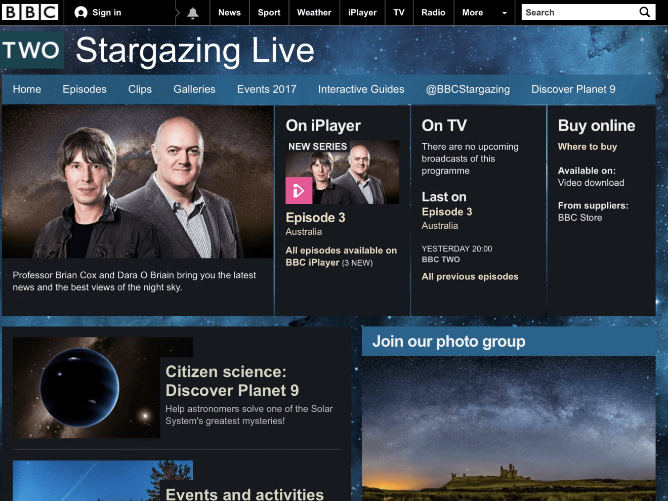 Screenshot of BBC2
