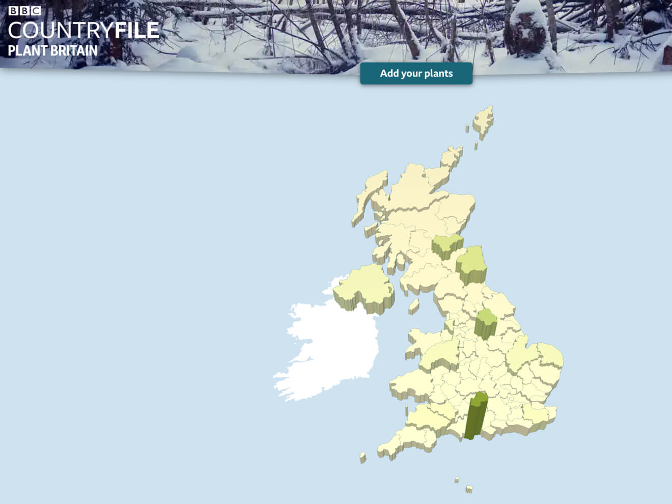 Countryfile Map - Screengrab